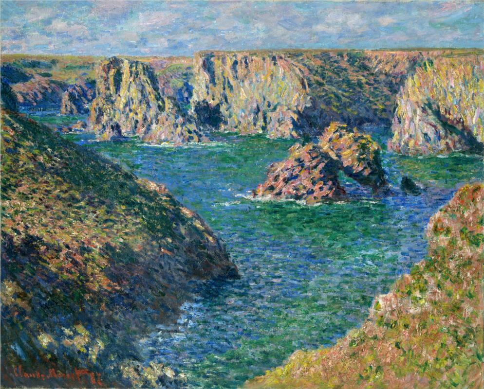 Port Donnant, Belle Ile - Claude Monet Paintings